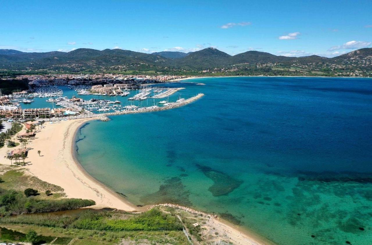 Appartement Climatise Refait A Neuf - Vue Mer Saint-Tropez - Piscine- 50M Plage Gassin Exteriör bild